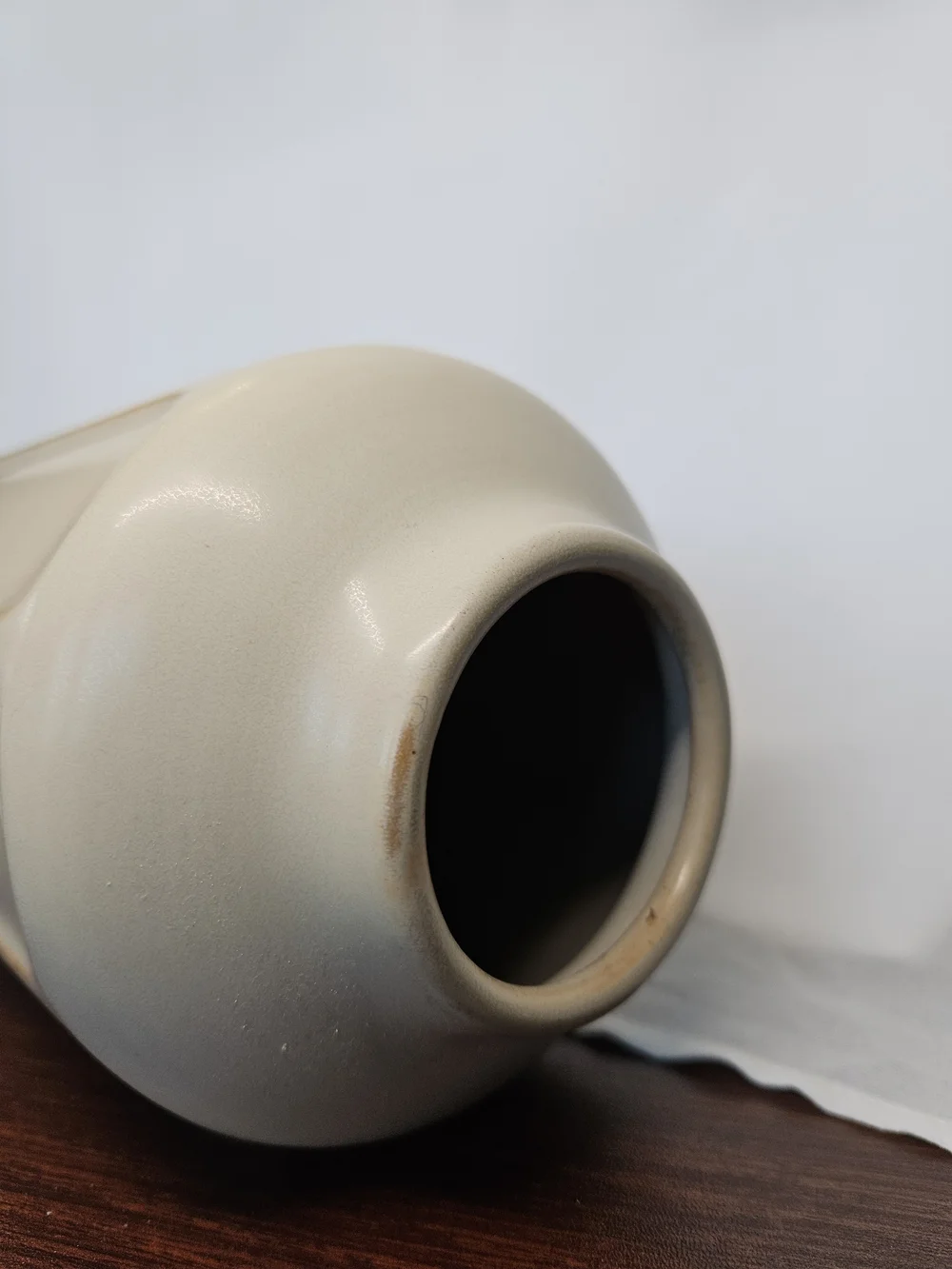 Hearth & Hand Cream Ceramic Fluted Vase